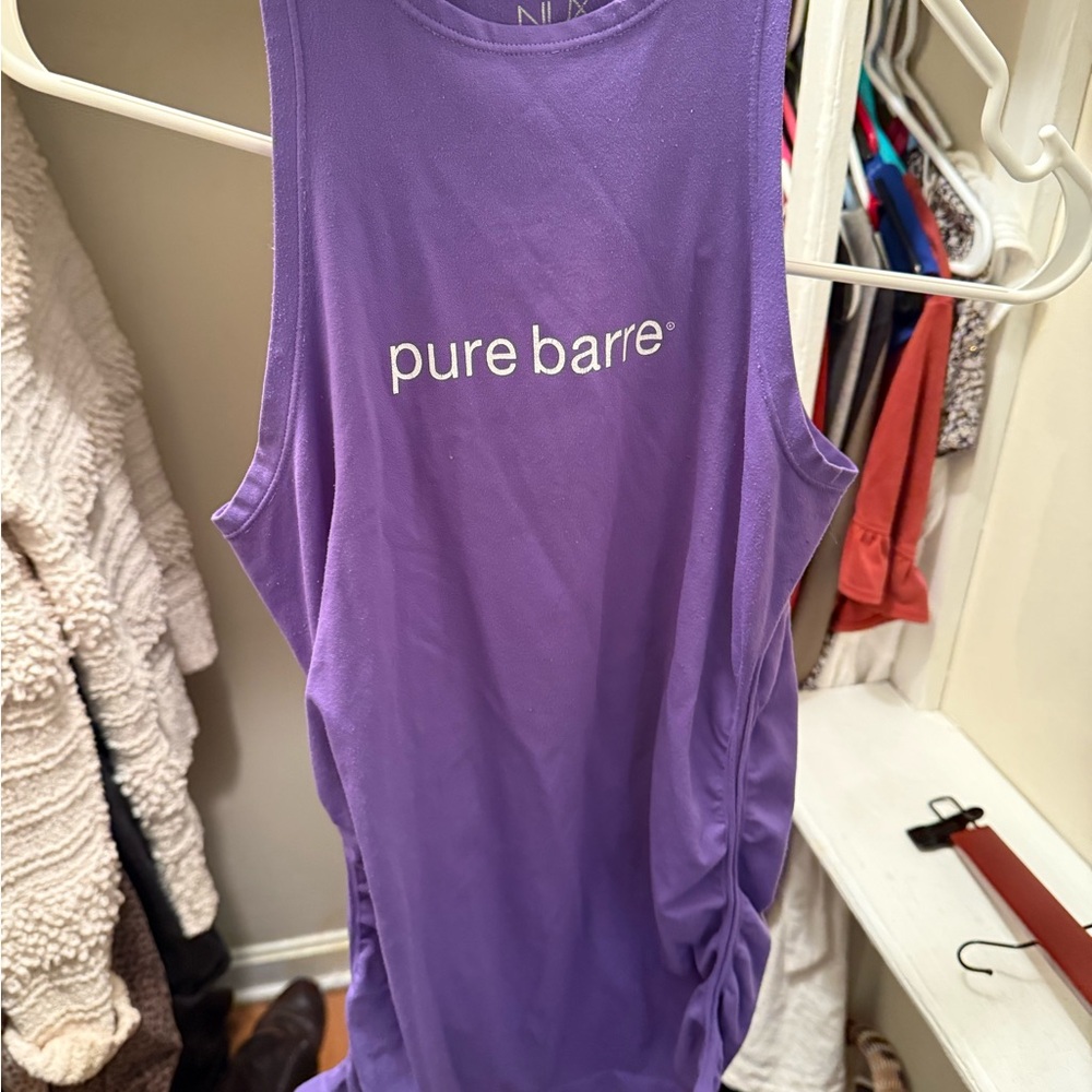 Pure Barre purple NUX Workout Tank